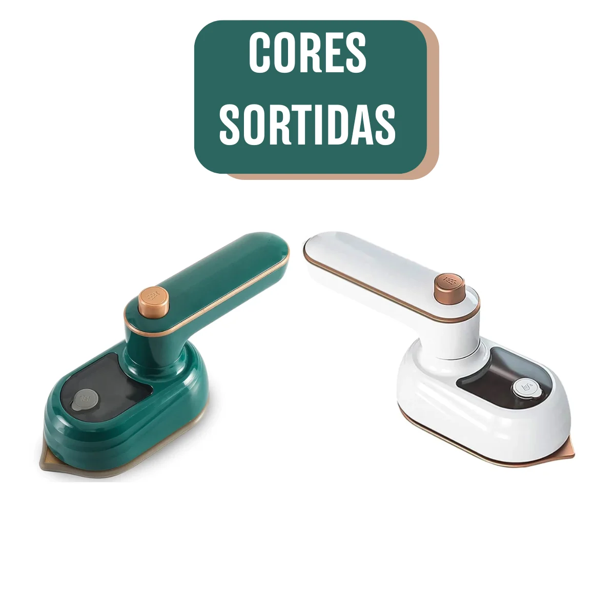 Ferro de Passar a Vapor Portátil AJ-120 — Cores Sortidas